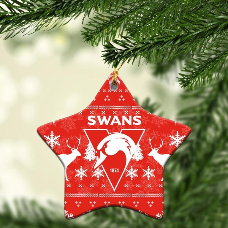AFL Sydney Swans Christmas Ornament - Christmas Ugly Style