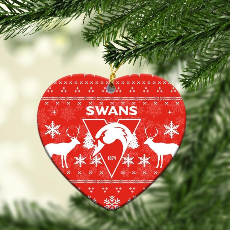 AFL Sydney Swans Christmas Ornament - Christmas Ugly Style