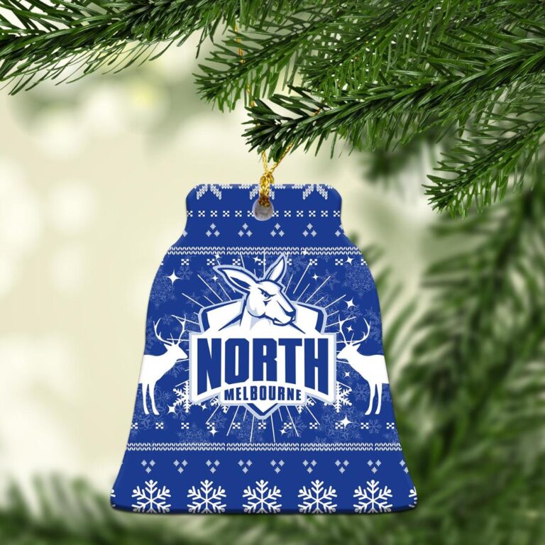 AFL North Melbourne Kangaroos Christmas Ornament - Christmas Ugly Style