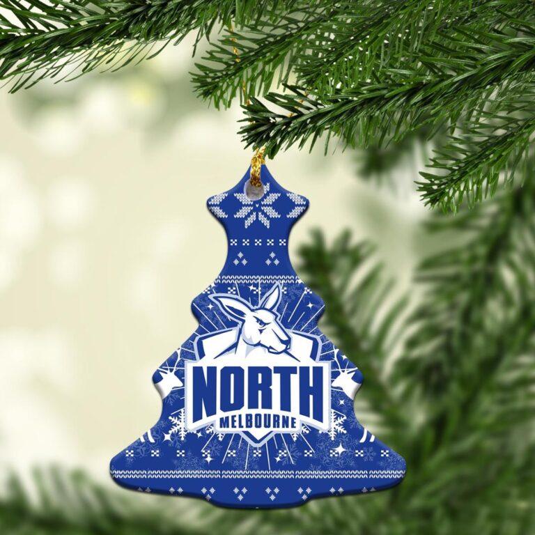 AFL North Melbourne Kangaroos Christmas Ornament - Christmas Ugly Style