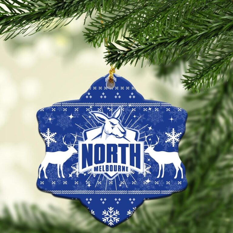 AFL North Melbourne Kangaroos Christmas Ornament - Christmas Ugly Style