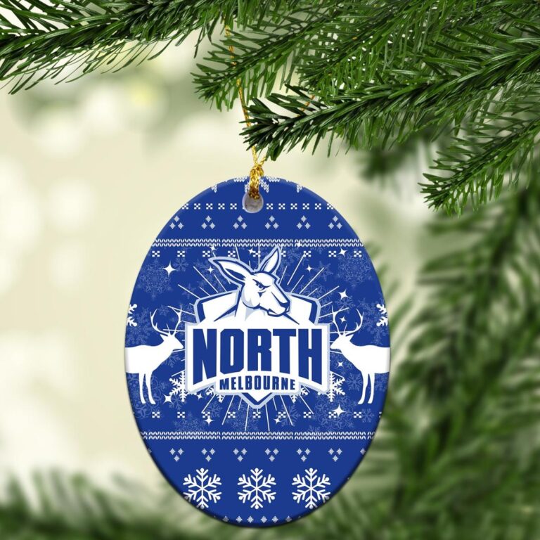 AFL North Melbourne Kangaroos Christmas Ornament - Christmas Ugly Style