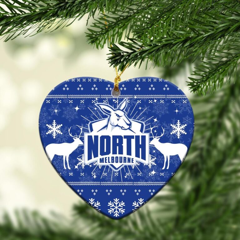 AFL North Melbourne Kangaroos Christmas Ornament - Christmas Ugly Style