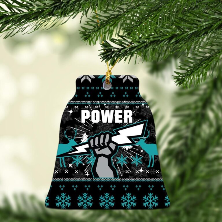 AFL Port Adelaide Power Christmas Ornament - Christmas Ugly Style