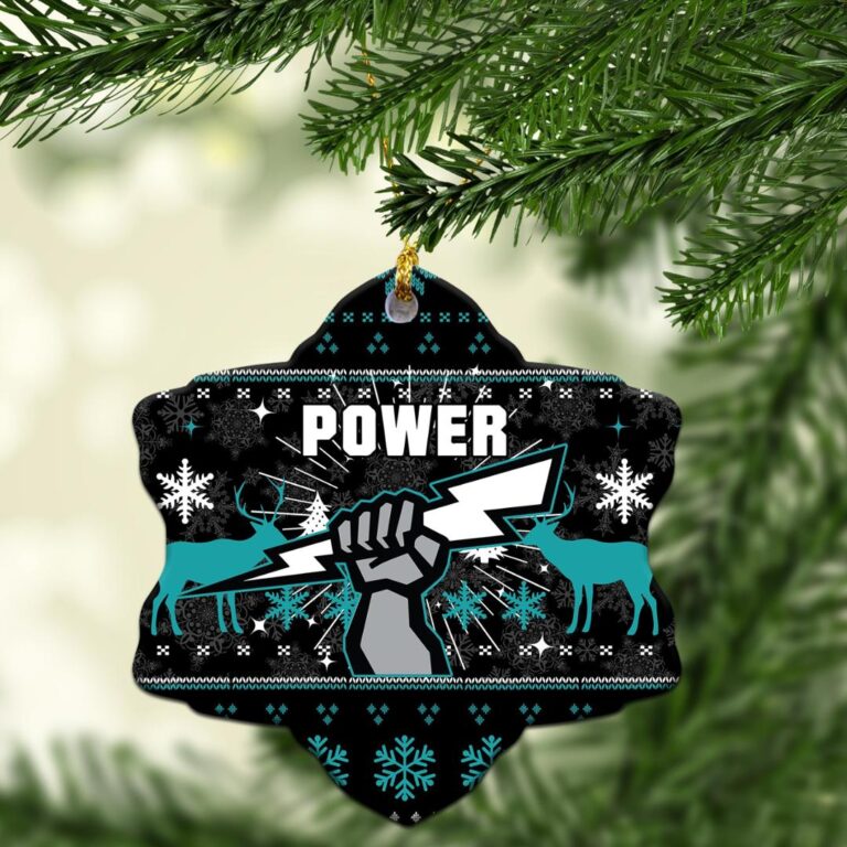 AFL Port Adelaide Power Christmas Ornament - Christmas Ugly Style