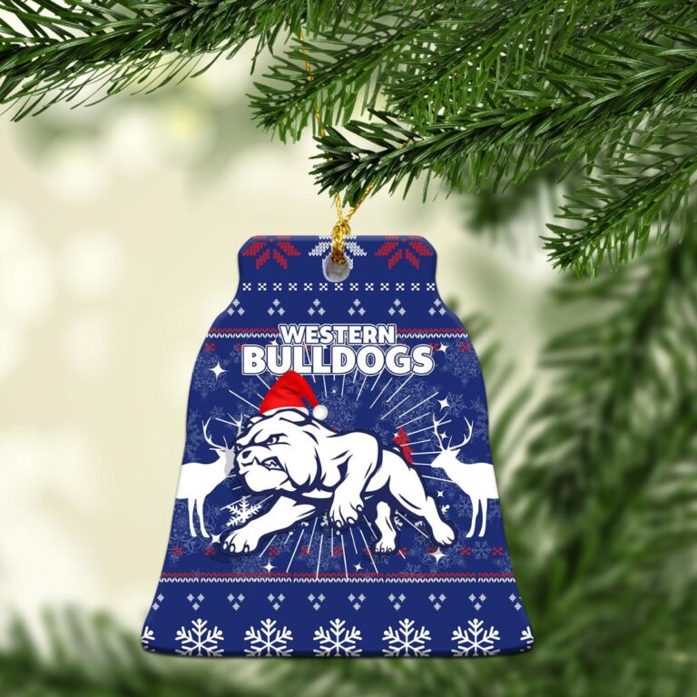AFL Western Bulldogs Christmas Ornament - Christmas Ugly Style