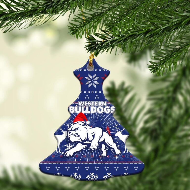 AFL Western Bulldogs Christmas Ornament - Christmas Ugly Style