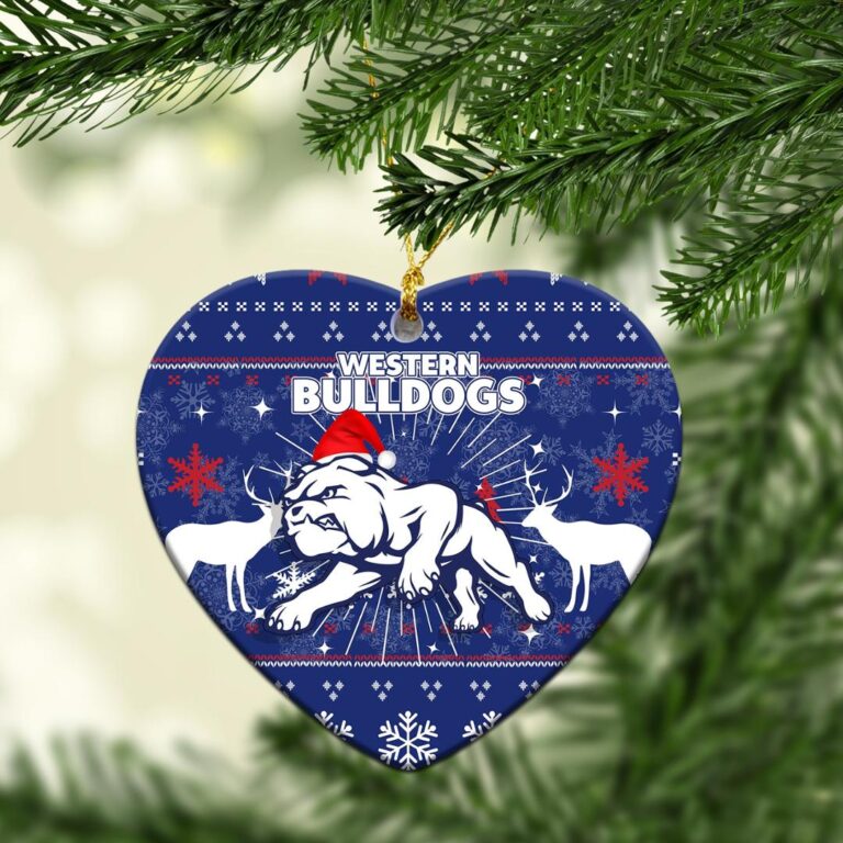 AFL Western Bulldogs Christmas Ornament - Christmas Ugly Style
