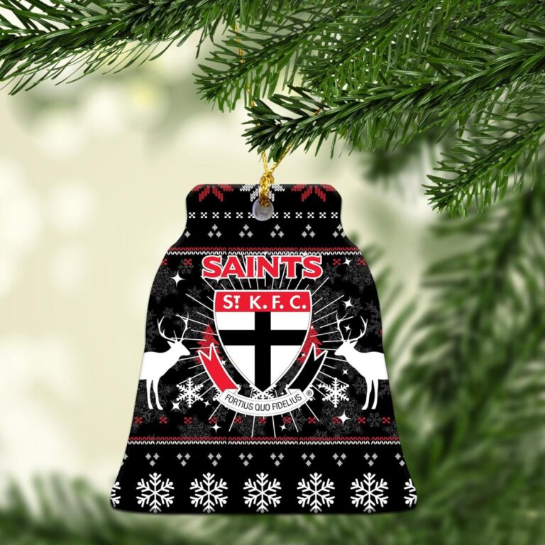 AFL St Kilda Saints Christmas Ornament - Christmas Ugly Style