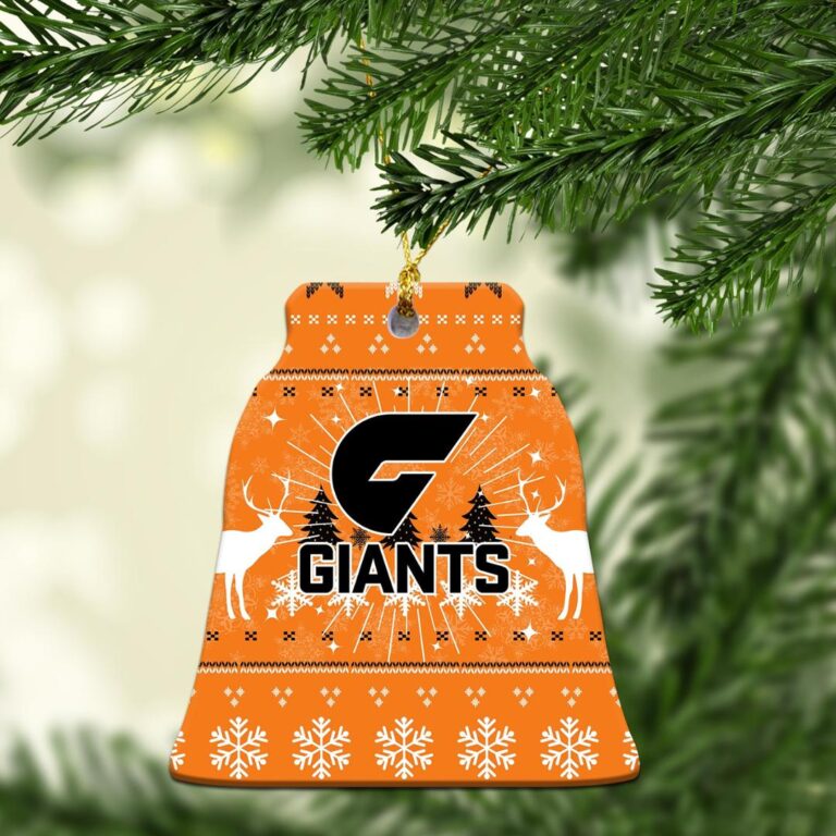 AFL Greater Western Sydney Giants GWS Christmas Ornament - Christmas Ugly Style