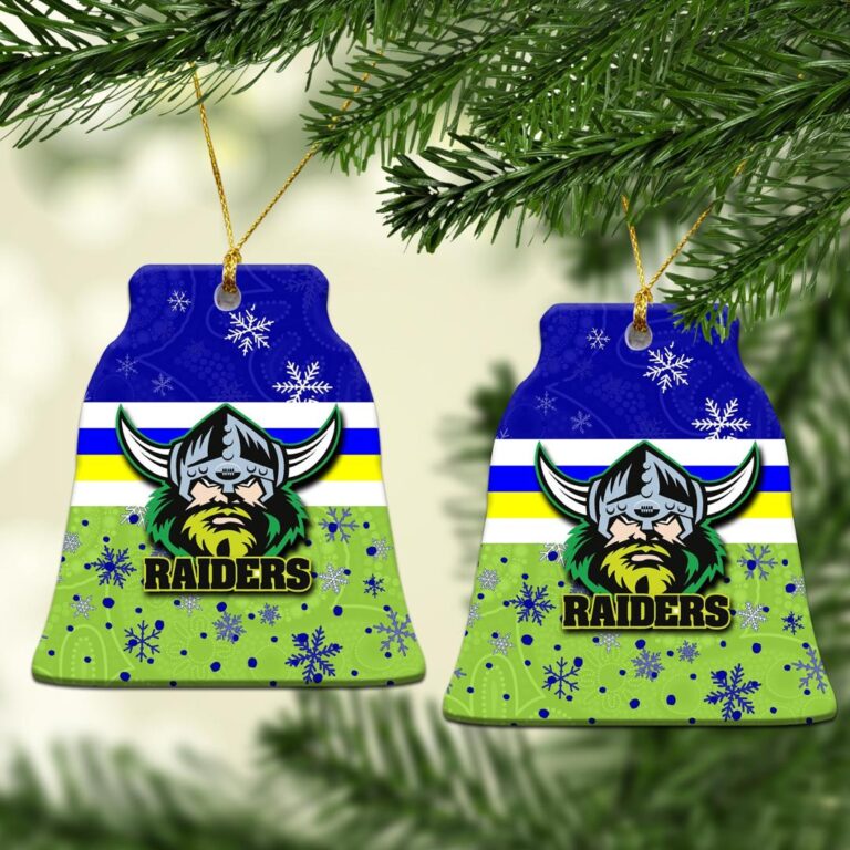 Canberra Raiders Christmas Ornament Snow