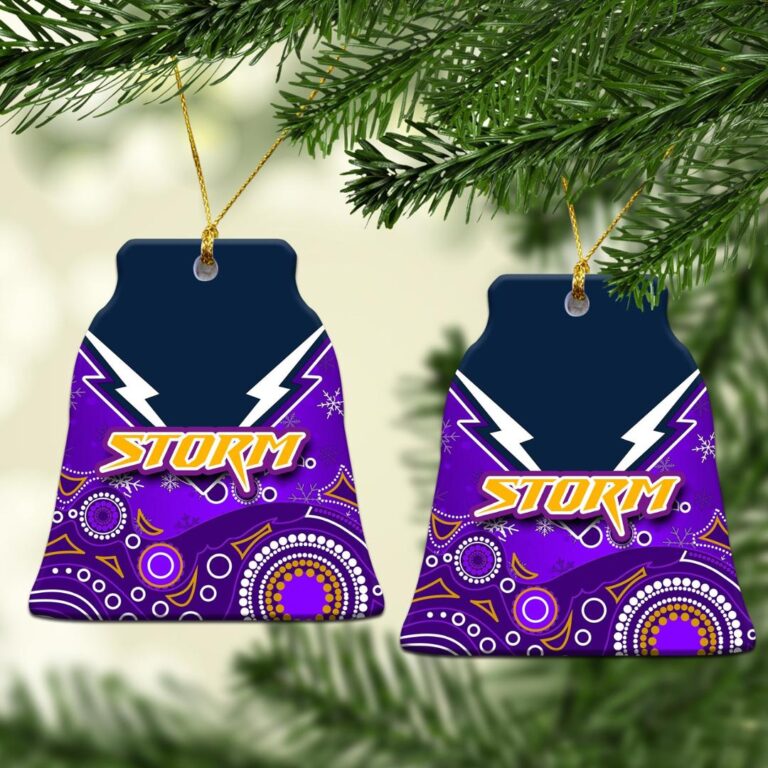 Melbourne Storm Christmas Ornament Snow