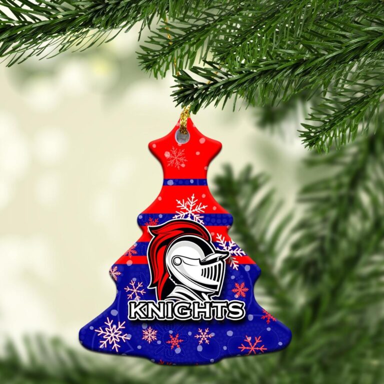 Newcastle Knights Christmas Ornament Snow