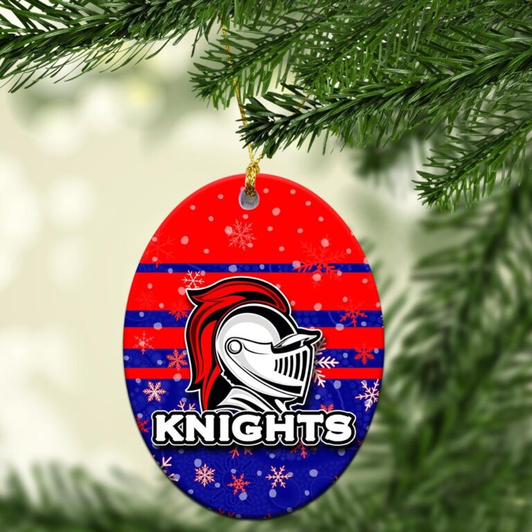 Newcastle Knights Christmas Ornament Snow
