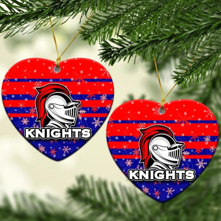Newcastle Knights Christmas Ornament Snow