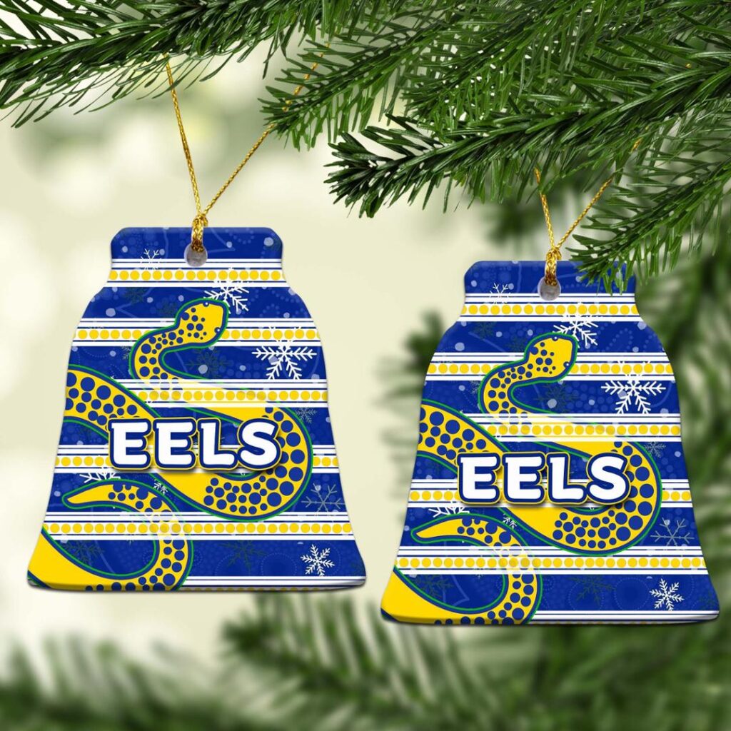 Parramatta Eels Christmas Ornament Snow
