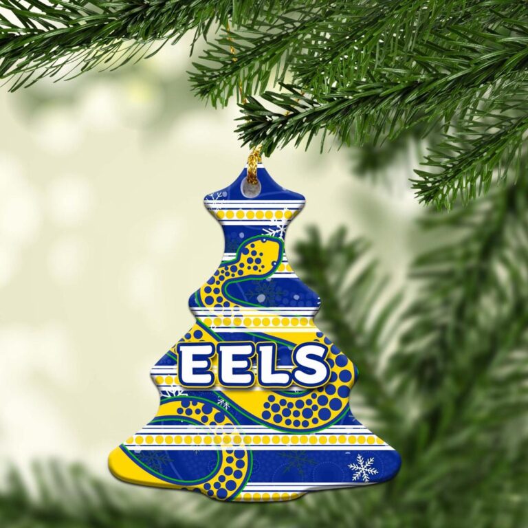 Parramatta Eels Christmas Ornament Snow