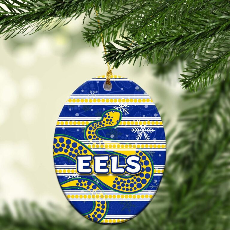 Parramatta Eels Christmas Ornament Snow