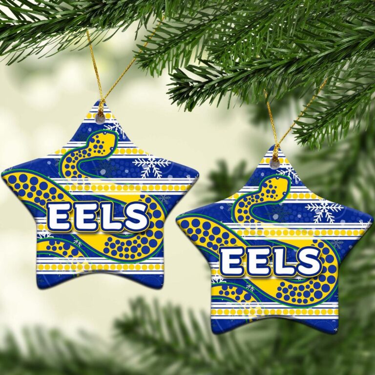 Parramatta Eels Christmas Ornament Snow