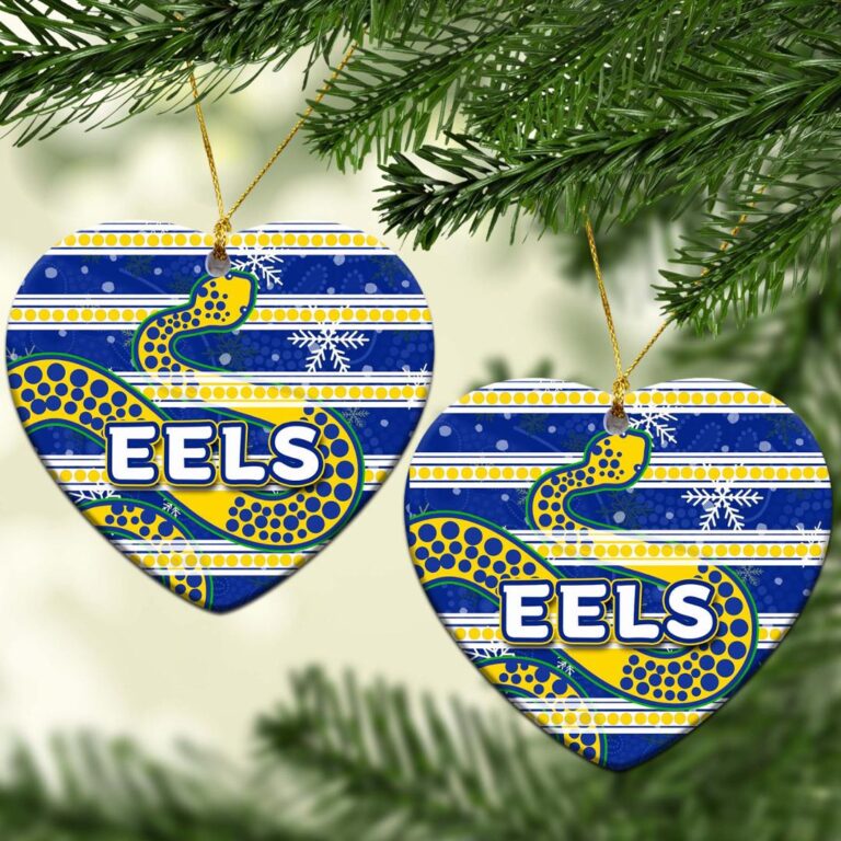 Parramatta Eels Christmas Ornament Snow
