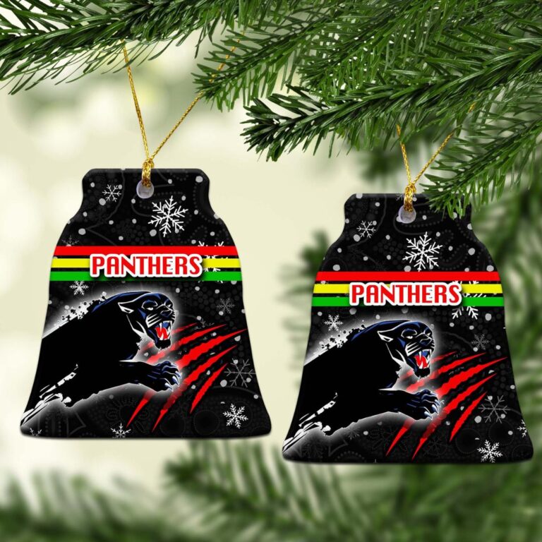 Penrith Panthers Christmas Ornament Snow