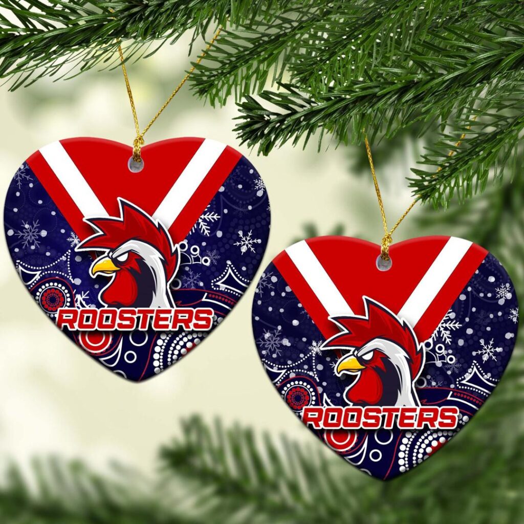 Sydney Roosters Christmas Ornament Snow