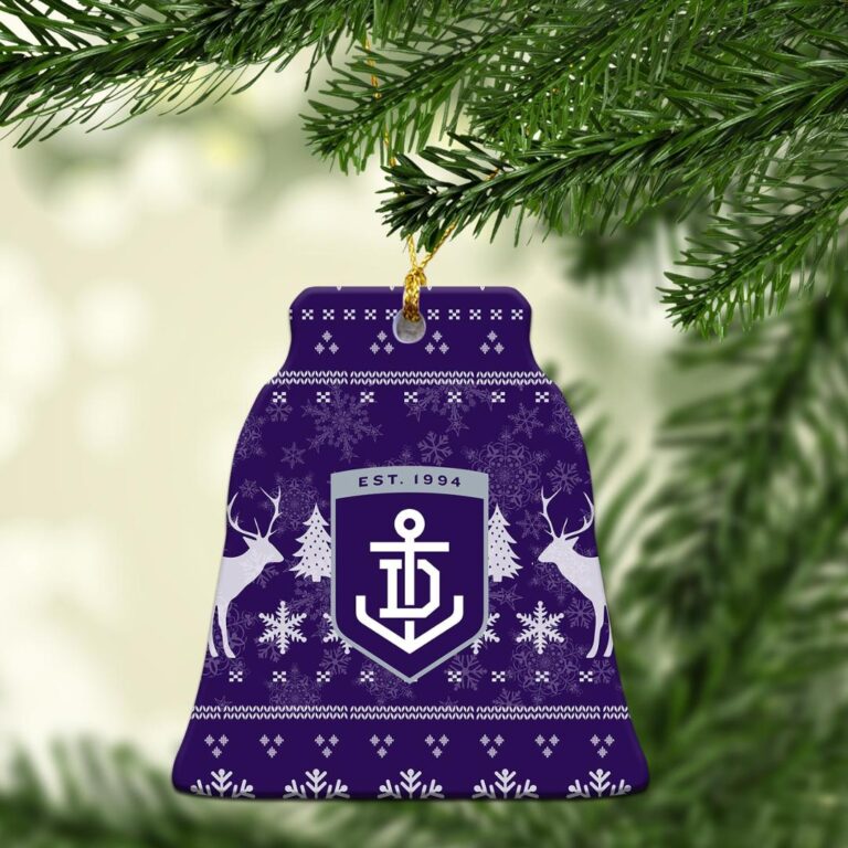 AFL Fremantle Dockers Football Club Christmas Ornament - Christmas Ugly Stye