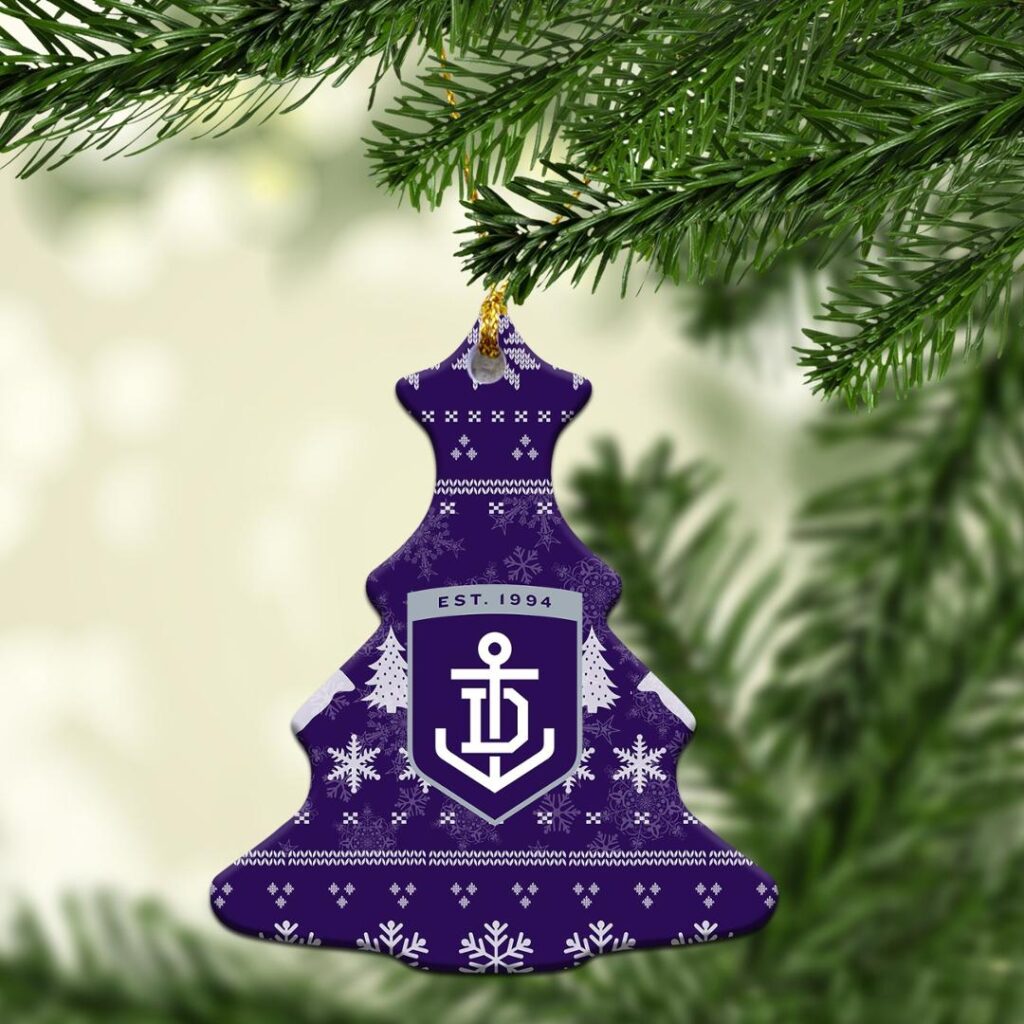AFL Fremantle Dockers Football Club Christmas Ornament - Christmas Ugly Stye