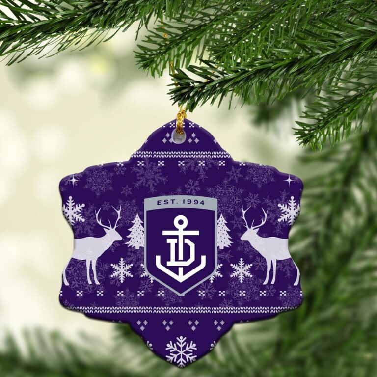 AFL Fremantle Dockers Football Club Christmas Ornament - Christmas Ugly Stye