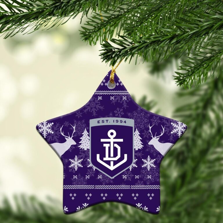 AFL Fremantle Dockers Football Club Christmas Ornament - Christmas Ugly Stye