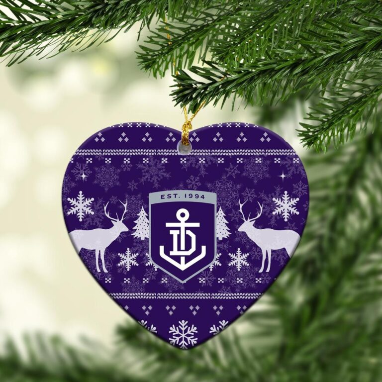 AFL Fremantle Dockers Football Club Christmas Ornament - Christmas Ugly Stye