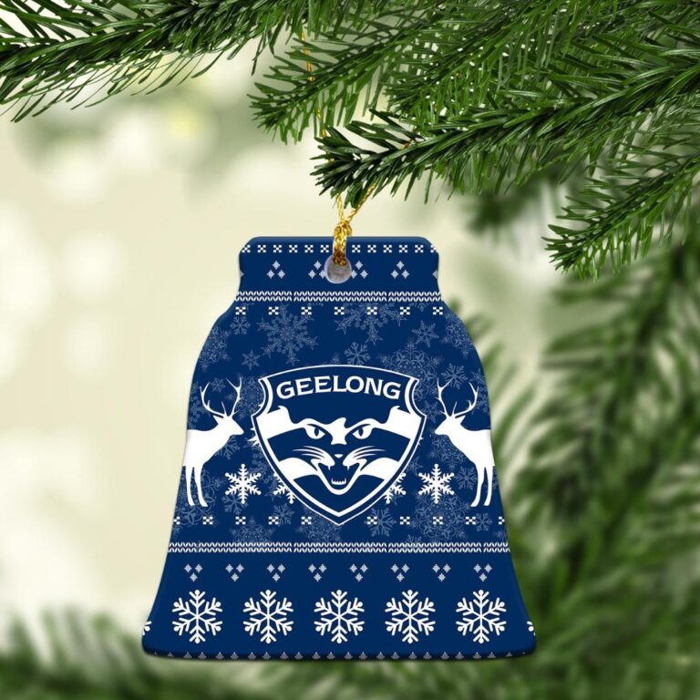 AFL Geelong Cats Football Club Christmas Ornament Christmas Ugly Style