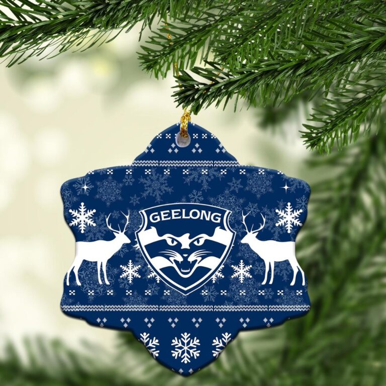 AFL Geelong Cats Football Club Christmas Ornament Christmas Ugly Style