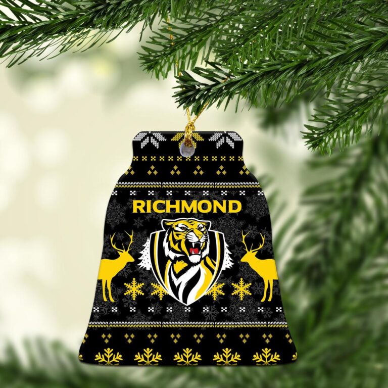 AFL Richmond Tigers Football Club Christmas Ornament - Christmas Ugly Style