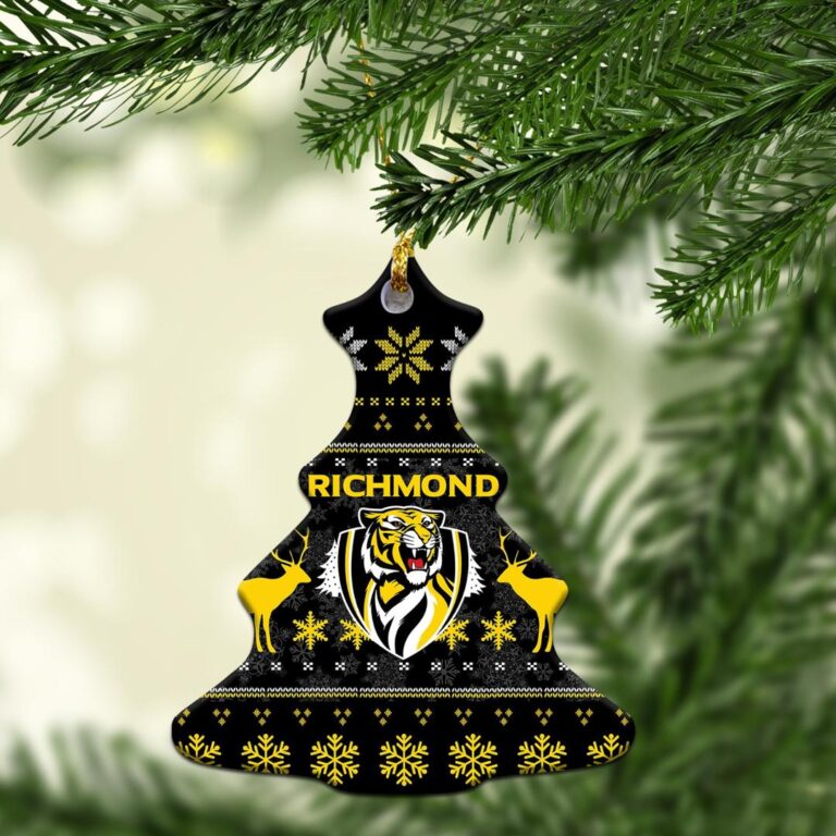 AFL Richmond Tigers Football Club Christmas Ornament - Christmas Ugly Style