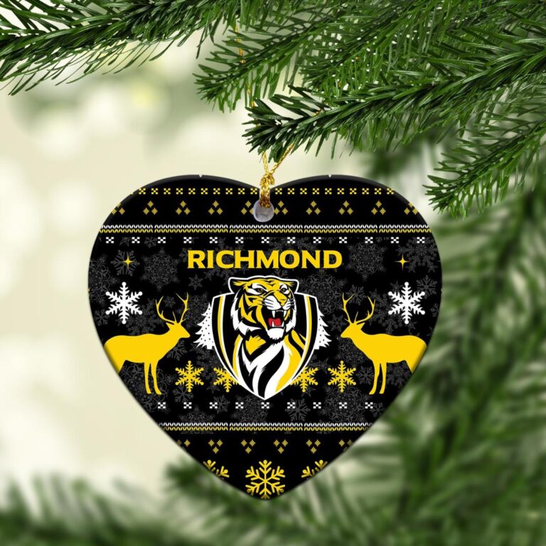 AFL Richmond Tigers Football Club Christmas Ornament - Christmas Ugly Style
