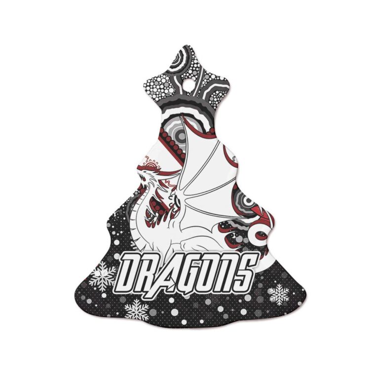 St. George Christmas Ceramic Ornament - Christmas Indigenous Dragons