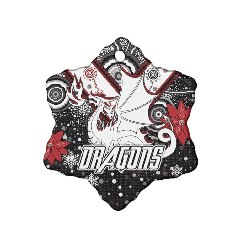 St. George Christmas Ceramic Ornament - Christmas Indigenous Dragons