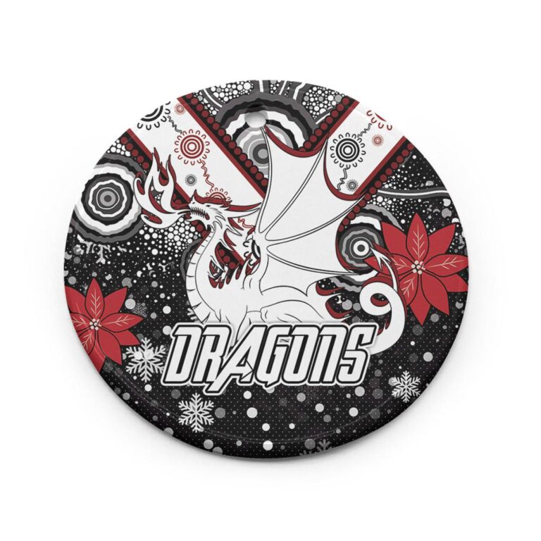 St. George Christmas Ceramic Ornament - Christmas Indigenous Dragons