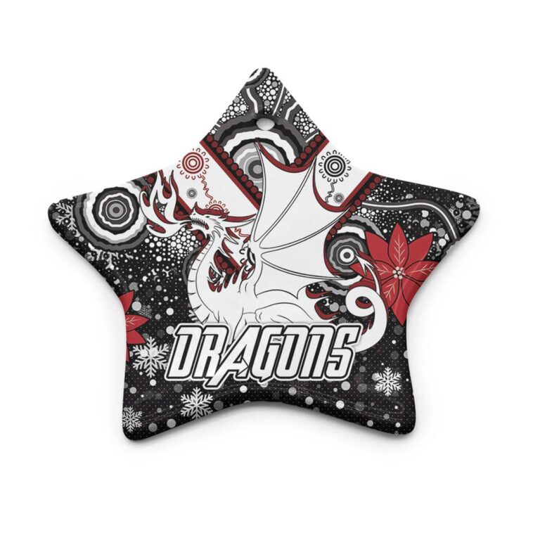 St. George Christmas Ceramic Ornament - Christmas Indigenous Dragons