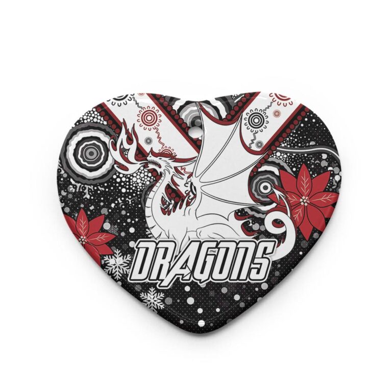 St. George Christmas Ceramic Ornament - Christmas Indigenous Dragons