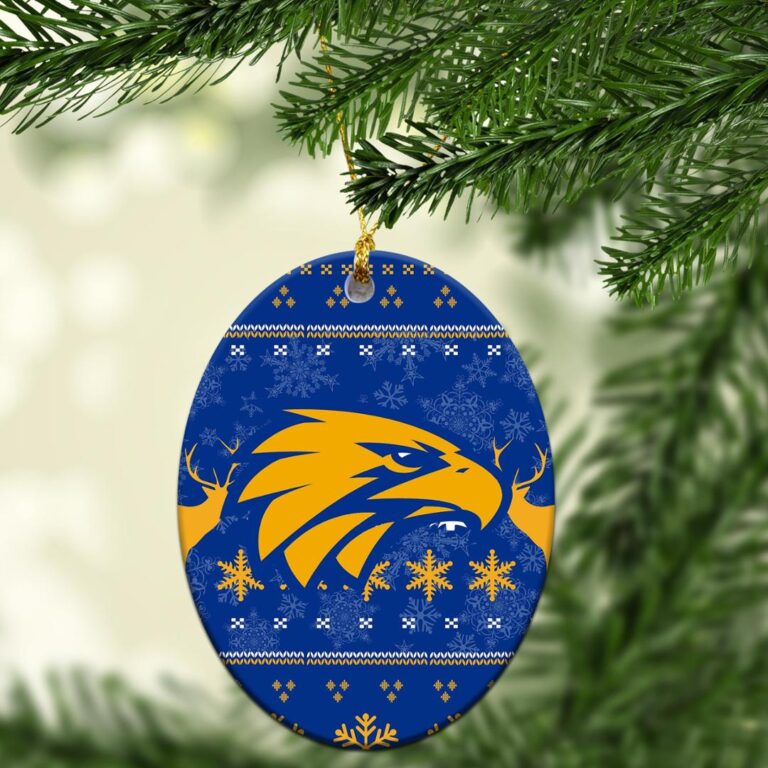 AFL West Coast Eagles Club Christmas Ornament - Christmas Ugly Style