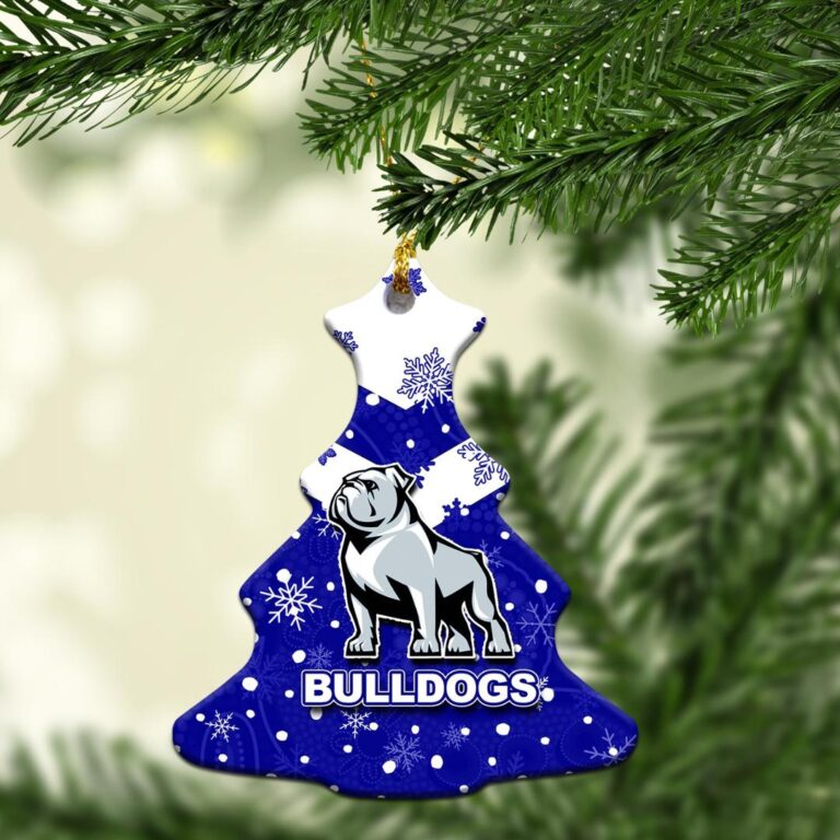 Canterbury - Bankstown Bulldogs Christmas Ornament Snow