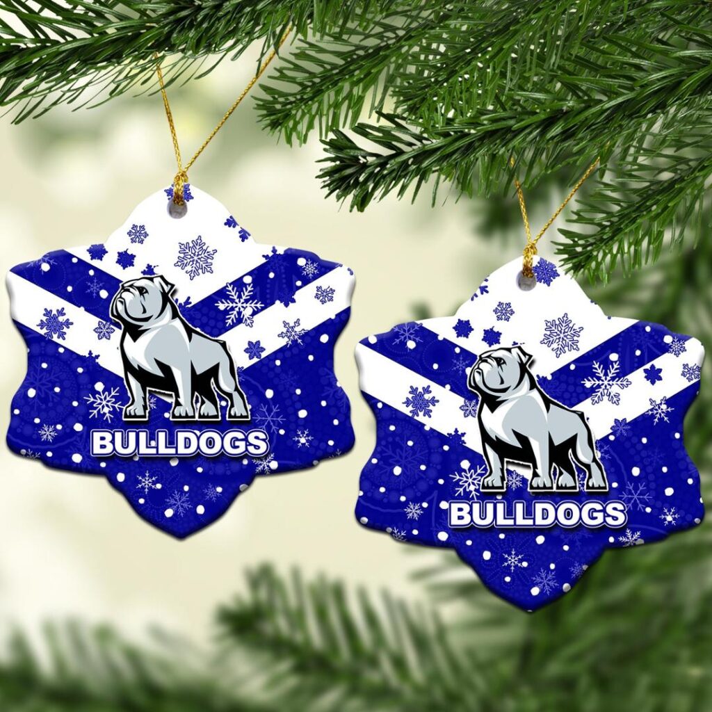 Canterbury - Bankstown Bulldogs Christmas Ornament Snow