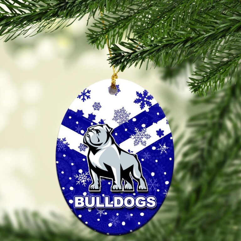 Canterbury - Bankstown Bulldogs Christmas Ornament Snow