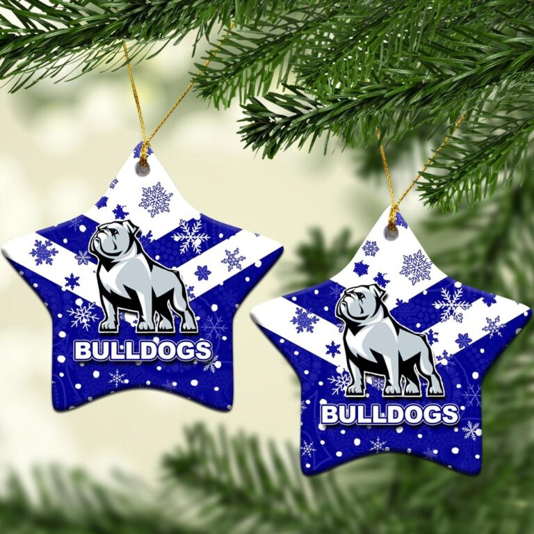 Canterbury - Bankstown Bulldogs Christmas Ornament Snow