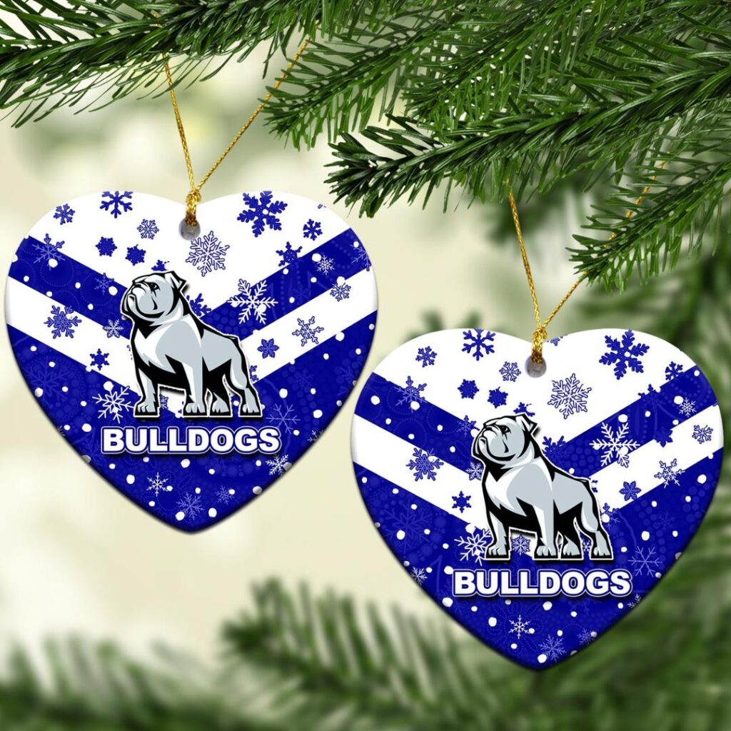Canterbury - Bankstown Bulldogs Christmas Ornament Snow
