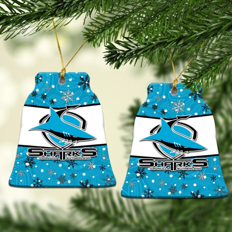 Cronulla - Sutherland Sharks Christmas Ornament Snow