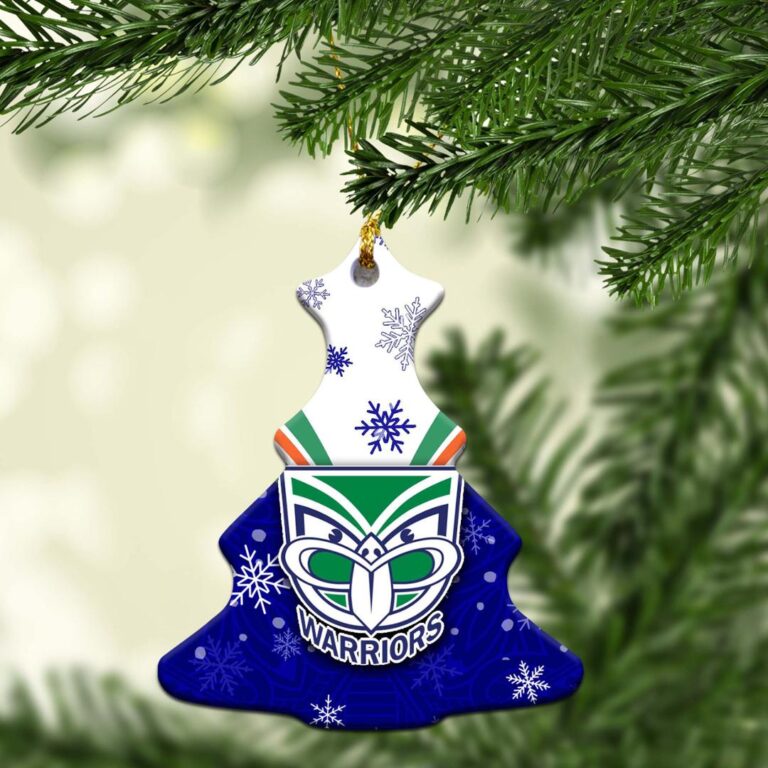 New Zealand Warriors Christmas Ornament Snow