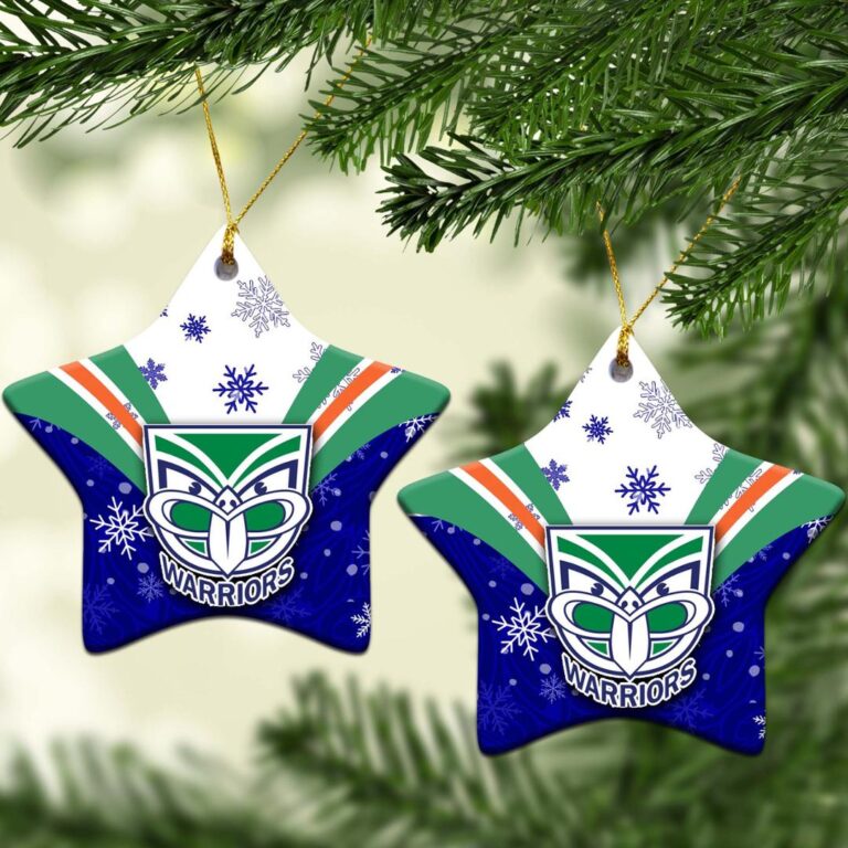 New Zealand Warriors Christmas Ornament Snow